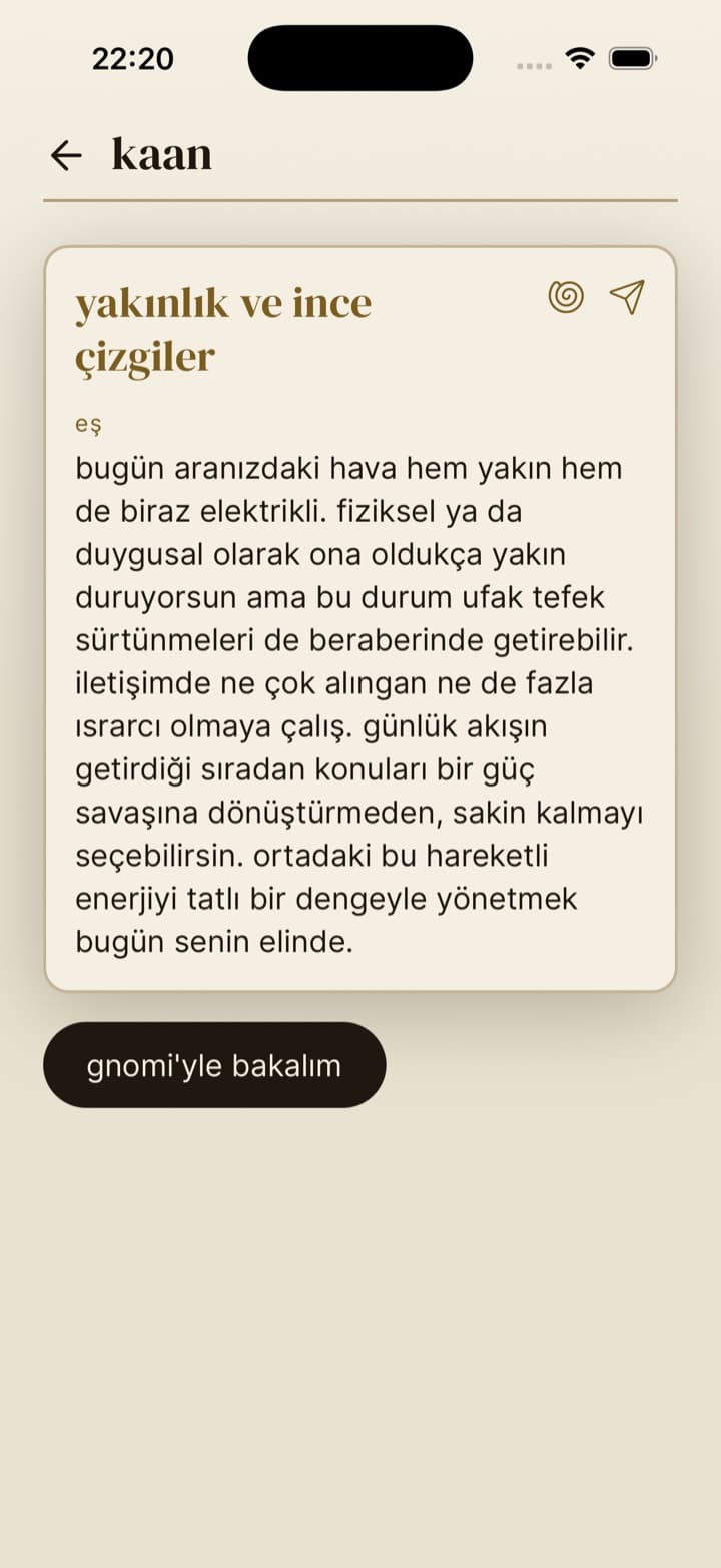 the full relationship reading for that day